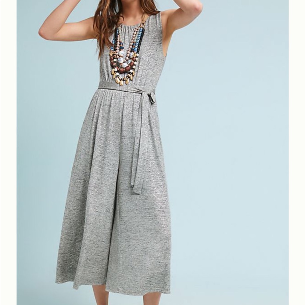 Anthropologie wide-leg sparkle  jumpsuit - Picture 11 of 11
